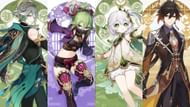 Alhaitham, Kuki, Nahida, and Zhongli (Image via HoYoverse)